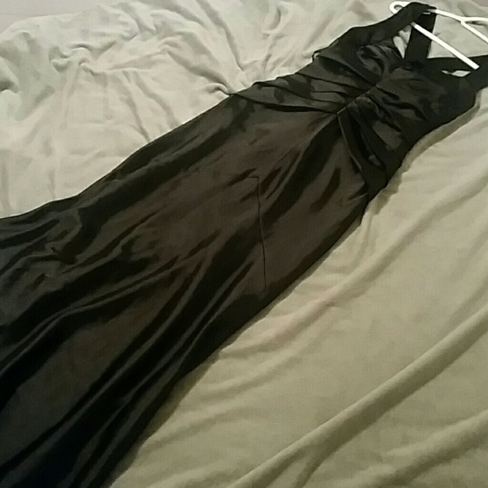 Calvin klein sz 6 women's mermaid halter long dres